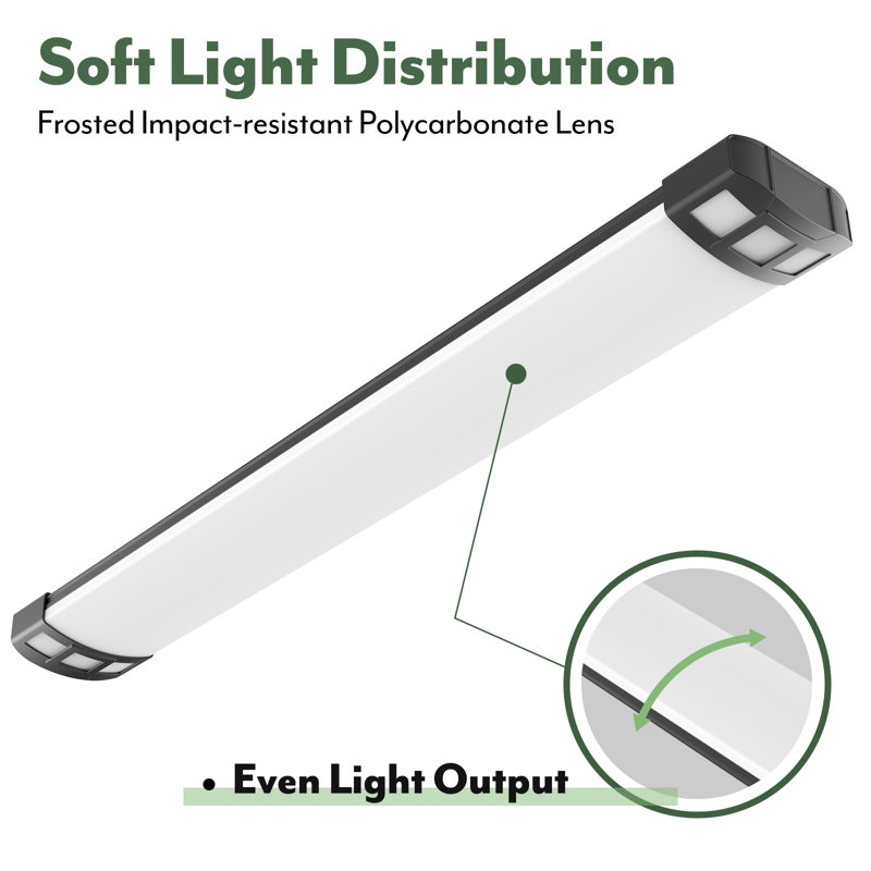 Lumière enveloppante, à intensité variable, triac, 120 V, 4500 lm, 3CCT (3000/4000 / 5000K), 1
