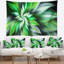 Tapisserie florale exotique verte-28496821