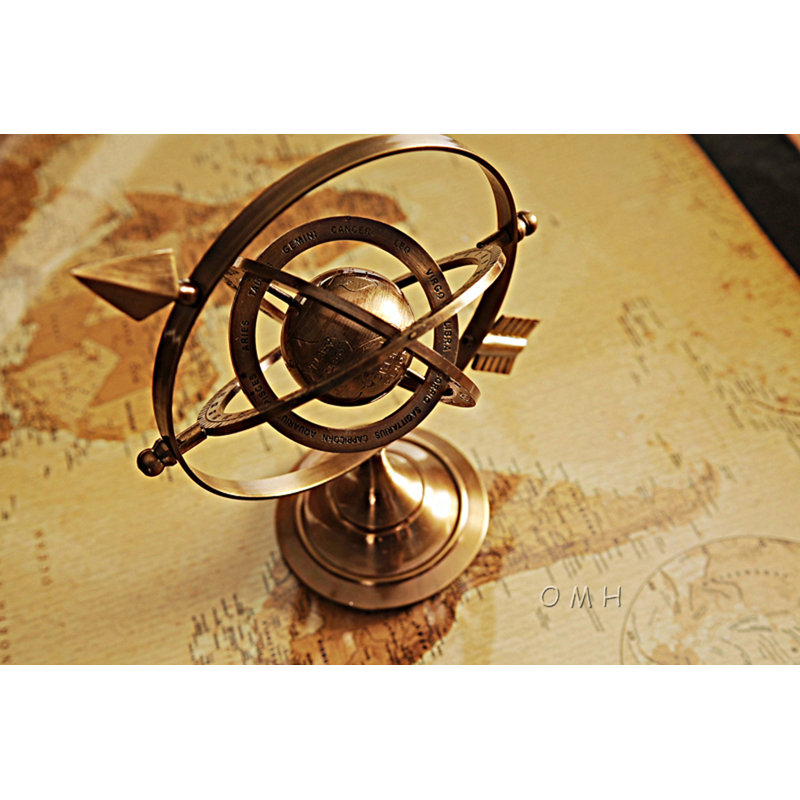 Metal Tabletop Globe