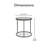 Wyred Round Mirrored Side Table