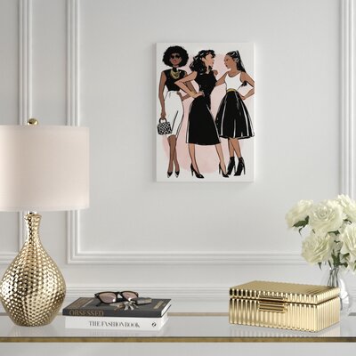 Lovely Gals by Oliver Gal - Graphic Art Print on Canvas -  House of HamptonÂ®, 95DE69F2C59846AAAC7F6A808E45819A