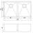 Chef's Series 33'' L Double Bowl Stainless Steel Kitchen Sink