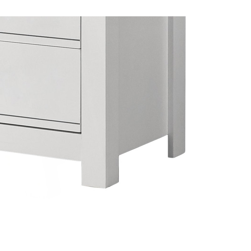 Commode 5 tiroirs, commode blanche, armoire de rangement