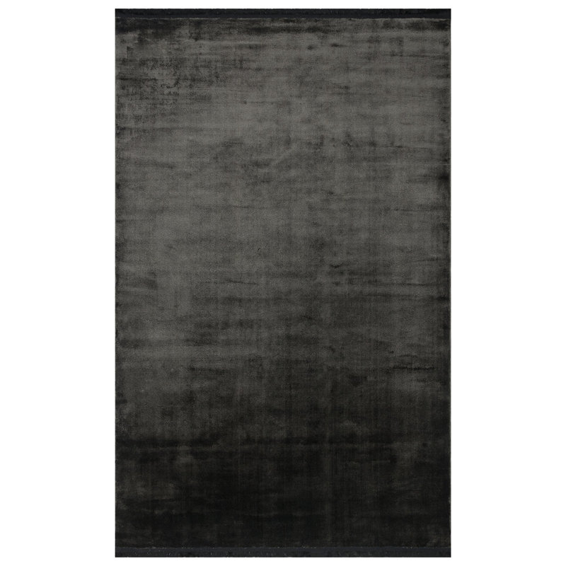 Tapis gris anthracite tissé à la main Felstead