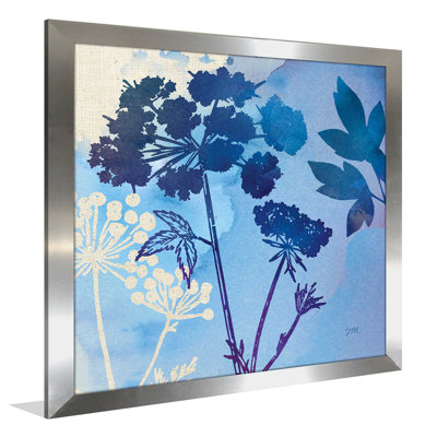 «Blue Sky Garden III», reproduction d'aquarelle sur toile