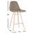 Nazzaro Upholstered Counter Stool with Metal Frame-1627868231-1627868229
