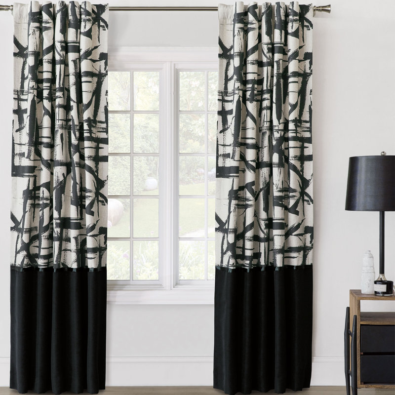 Zelda Room Darkening Curtain Single Panel, 48" W x 108" L