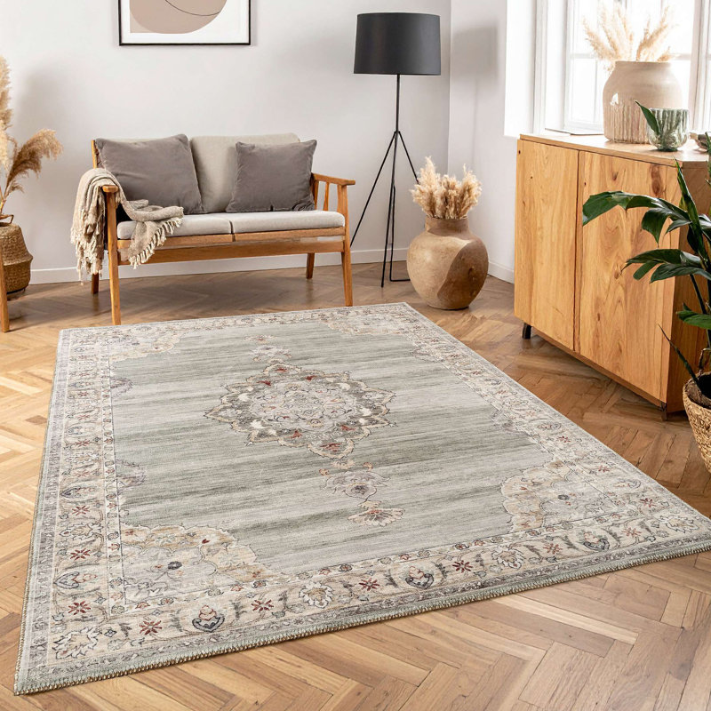 Tapis Majestic, Rectangle 5 pi 3 po x 7 pi 3 po, Gris