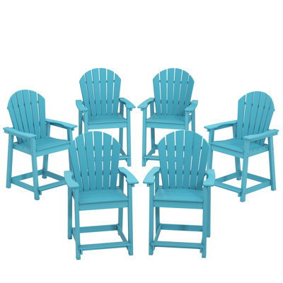  Chaises / tabourets de bar d'extérieur en PEHD Adirondack