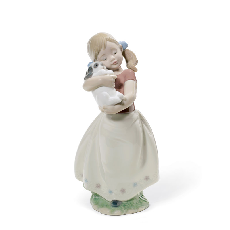 My Sweet Little Puppy Girl Figurine