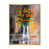 Toile avec cadre flottant or