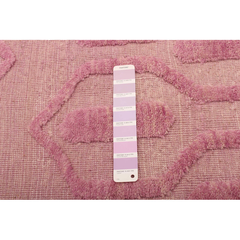 Kalloo One-of-a-Kind 8'1" X 9'11" New Age Wool Area Rug in Dark Violet