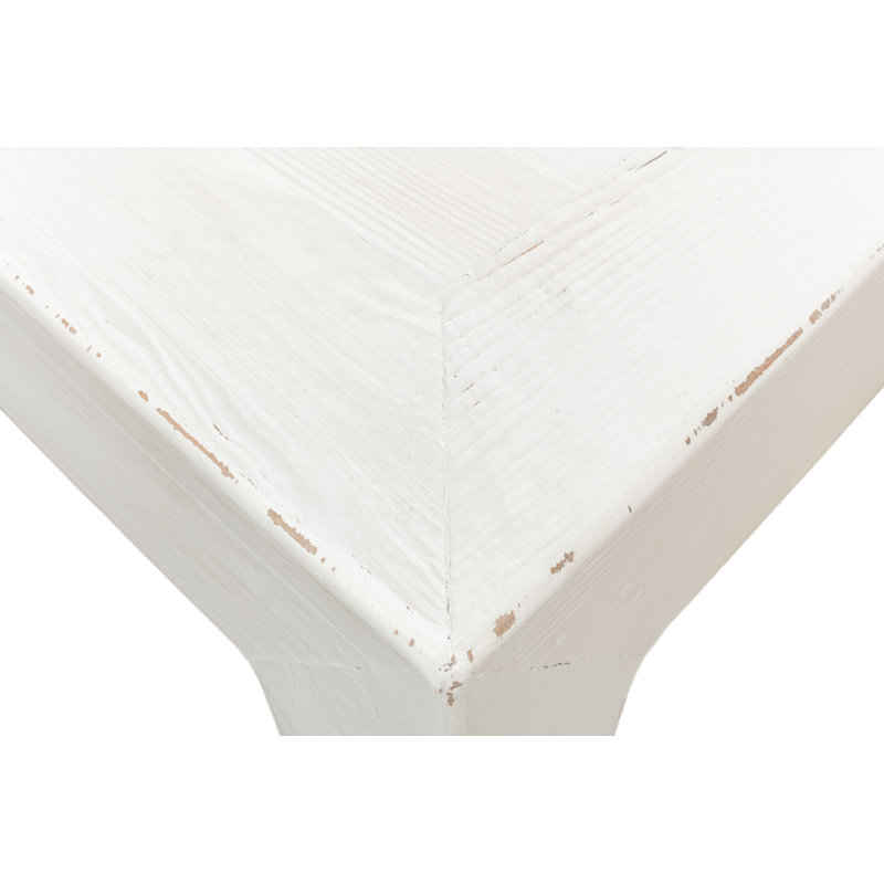 Classic Chinese Solid Wood Coffee Table, White