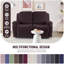 Fauteuil inclinable en jacquard avec siège élastique Wald 2 places-1054736262