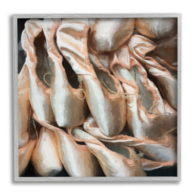 Ballet, pantoufles, danseur, pointe, peinture