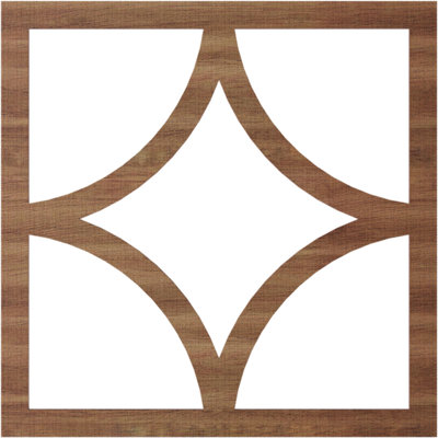 Médaillon de plafond en bois ajouré 28 po x P 17 po x P 17 po x 8 po Statesman