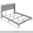 VELVET Upholstered Wingback Bed-998022337-998022336