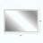 LED Bathroom Mirror with Brushed Aluminum Frame & Memory Function