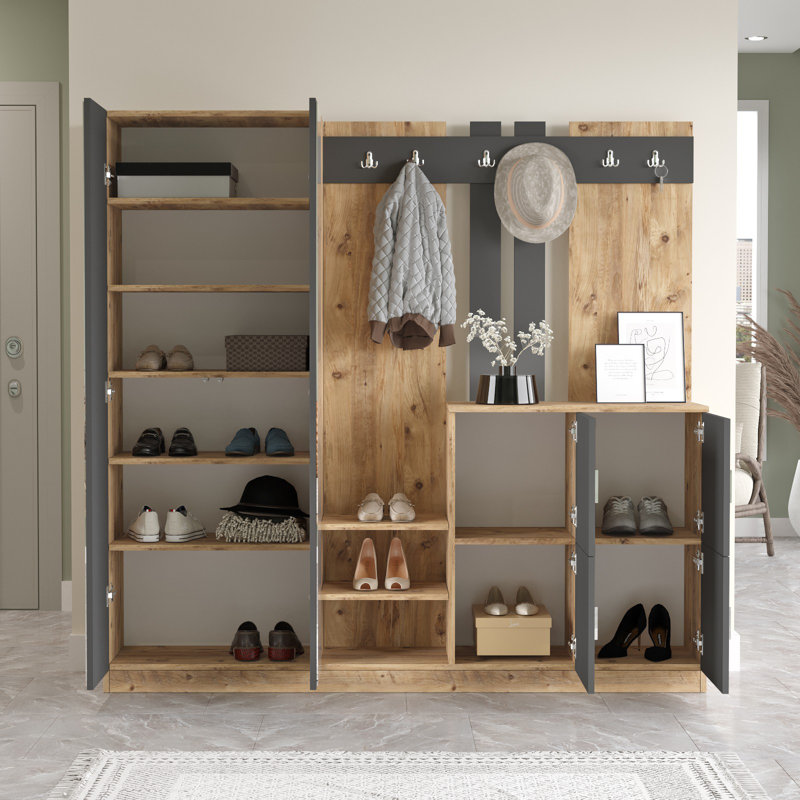 Hall Stand, Naturel / gris