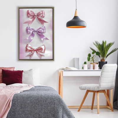 Cadre flottant Blush and Satin Elegance, design par Annabelle Hall