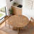 Wooden Round Dining Table Farmhouse Kitchen Dinner Table for 4-674129708