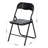 Haddan 44cm H Upholstered Metal Side Chair in Black