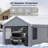 10 Ft. W X 20 Ft. D Heavy Duty Carport Portable Garbage-112095571