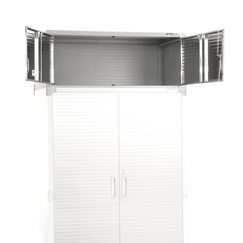 Seville Classics UltraHD Double Door Stacking Top Cabinet, 48" W x 24" D x 18.5" H, Granite