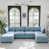 Chenille bleu antique