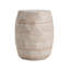 Outdoor/Indoor Lightweight Concrete Side Table,Travertine Finish