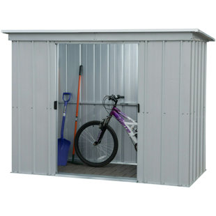 10 ft. W x 4 ft. D Metal Pent Garden Shed