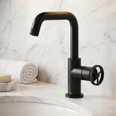 Cass 9" H Single Handle Single Hole Bathroom Faucet