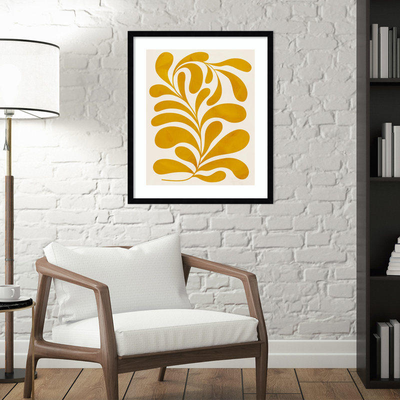 «Lomi Goldenrod II» par Grace Popp - impression encadrée, Cadre noir, H 25 po x l 21 po x P 1 po