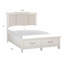 Grand lit de rangement tapissier à panneau-341518753