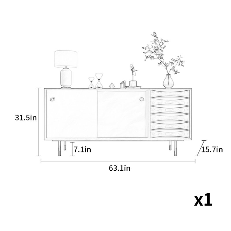 Modern Simple Exquisite Sideboard