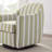Set Of 2, 29.92In Striped Fabric Swivel Accent Chair-1735310545