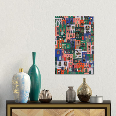 Christmas Town 1 Piece Wall Art on Canvas