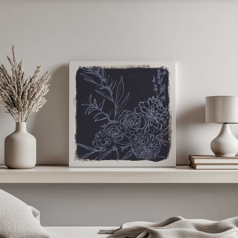 «Flower Bundle Dark» par Anne Tavoletti, reproduction d'art sur toile, Toile tendue, Ne s’applique pas, H 30 po x l 30 po