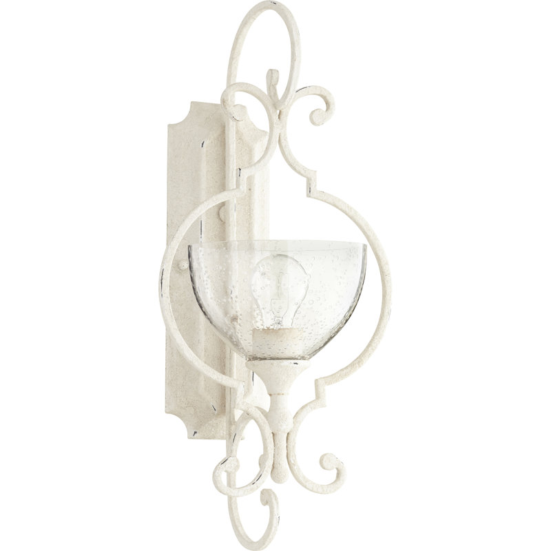 Richason Armed Sconce, Persian White