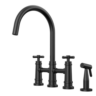 Robinet Touch Bridge avec douchette latérale