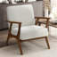 Fauteuil d'appoint contemporain et durable avec revêtement en chenille douce-1937802228