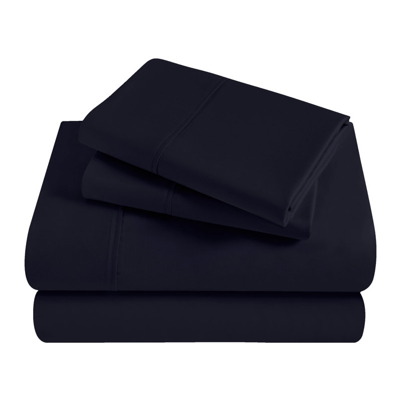 Ensemble de draps en satin de coton peigné de qualité supérieure à densité du tissage de 300 fils, Très grand californien