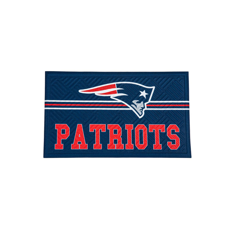Embossed Mat, Cross Hatch, New England Patriots, 16" X 28"