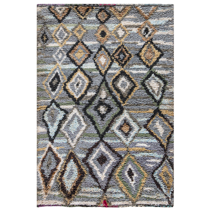 Wool Geometric Indoor Rug