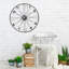 Horloge argentée 27,5 po Ashanti