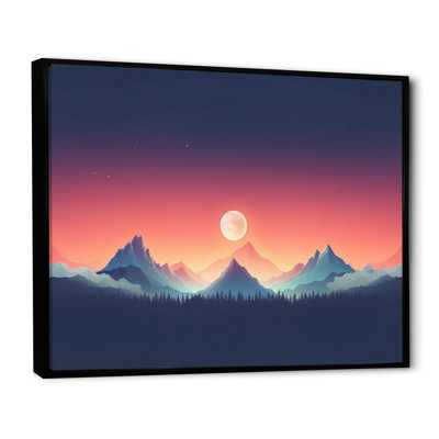 Minimaliste coucher de soleil III sur toile