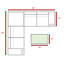 Ensemble de canapé modulaire en rotin toutes saisons entièrement assemblé - 8 pièces avec coussins