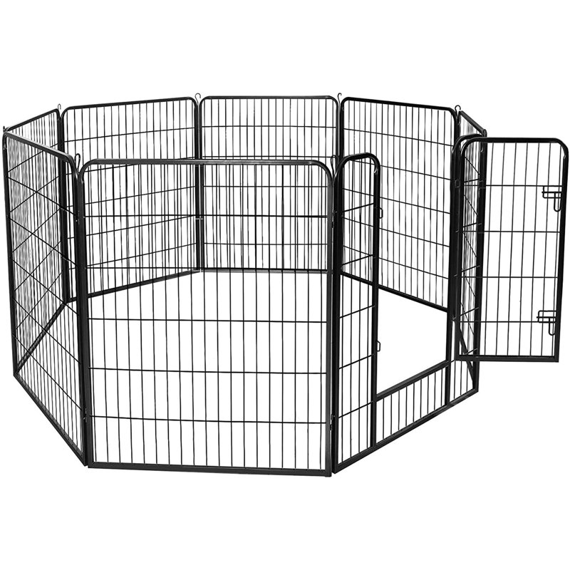 Barrière pour animaux autoportante en métal