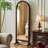 Retro Style Rotating Mirror with Integrated Storage Rack