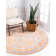 Tapis oriental orange / bleu Rosamonde